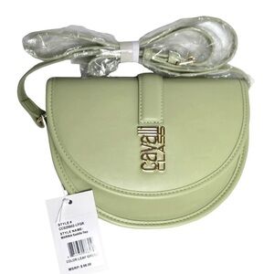 Cavalli Class Marina Saddle Flap Crossbody Bag NWT